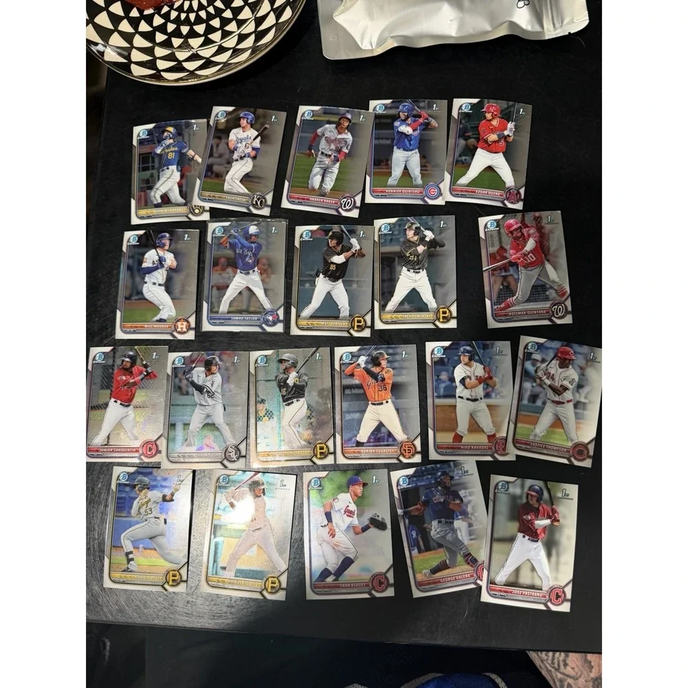 Topps 2022 MLB Baseball cards, BP BCP BTP, lot of 50, no dupes